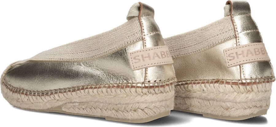 SHABBIES Gouden Espadrilles Palma Kimono Metal