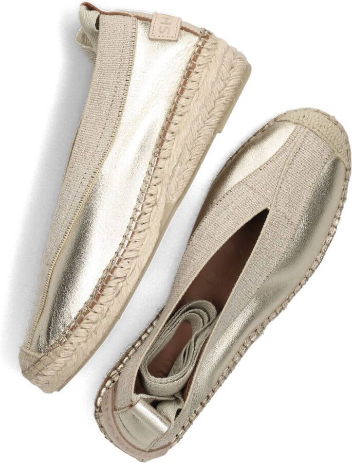 SHABBIES Gouden Espadrilles Palma Kimono Metal