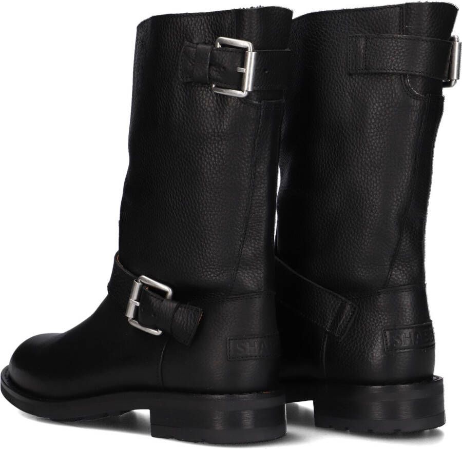 SHABBIES Zwarte Biker Boots Alyd Mid Boot