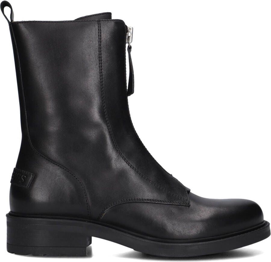 SHABBIES Zwarte Boots Dean Zipa