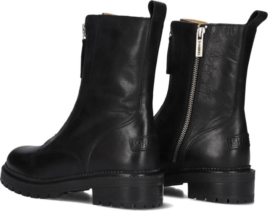 SHABBIES Zwarte Boots Tirza Zipa