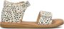 Shoesme CS22S010 A leren sandalen met dierenprint wit - Thumbnail 4