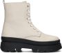 So Jamie Ch11138 Veterboots Laarzen Met Veters Meisjes Kids Beige - Thumbnail 3