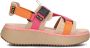 Steve Madden Beige Geweven Sandalen met Roze en Oranje Banden Multicolor Dames - Thumbnail 4