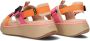 Steve Madden Beige Geweven Sandalen met Roze en Oranje Banden Multicolor Dames - Thumbnail 5