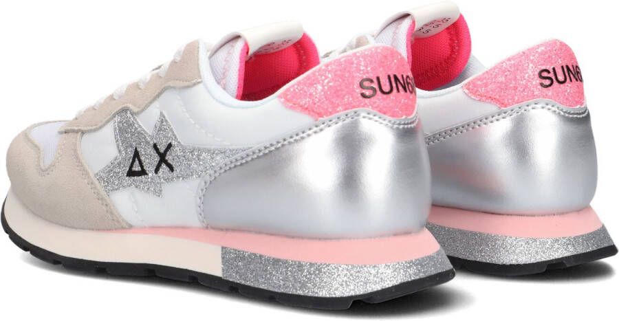 Sun68 Witte Lage Sneakers Girls Stargirl Glitter Logo