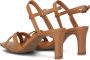 Tango | Ava 6 f camel cross sandal covered heel sole - Thumbnail 5