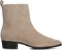 TOMMY HILFIGER Beige Enkellaarsjes Low Cowboy Flat - Thumbnail 3