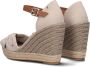 TOMMY HILFIGER Espadrilles Dames Basic Open Toe High Wedge Maat: 42 Materiaal: Canvas Kleur: Beige - Thumbnail 5