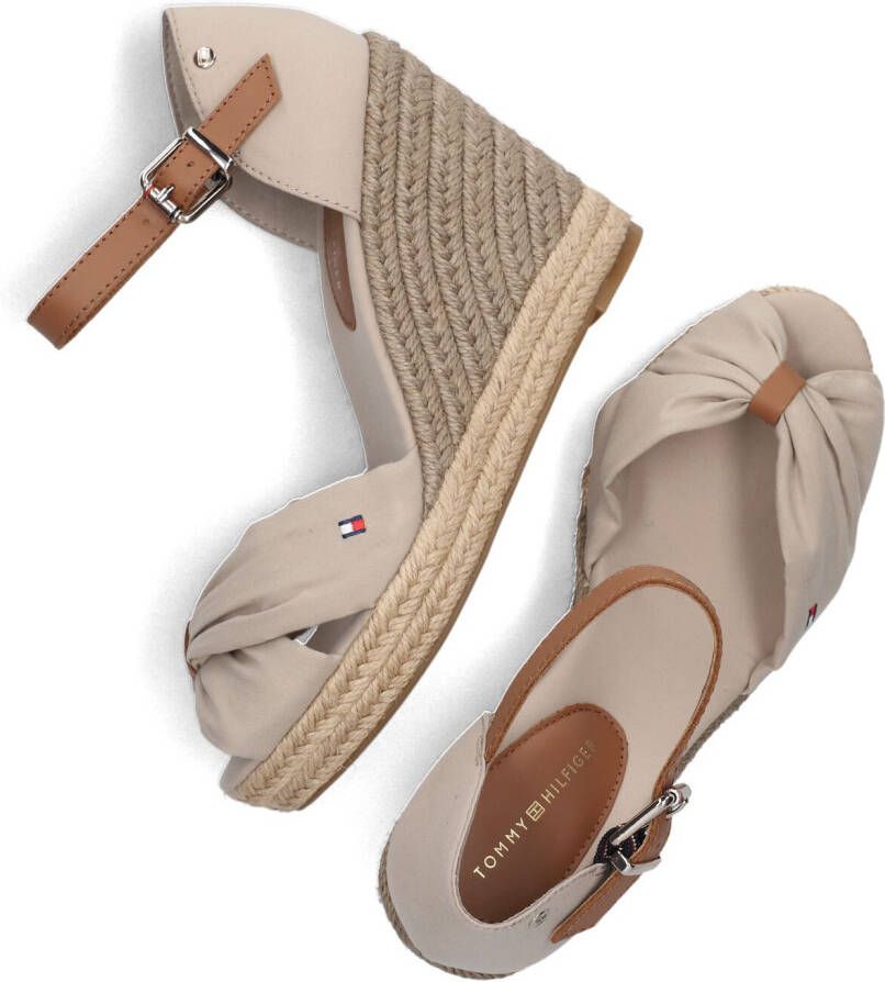 TOMMY HILFIGER Beige Espadrilles Basic Open Toe High Wedge