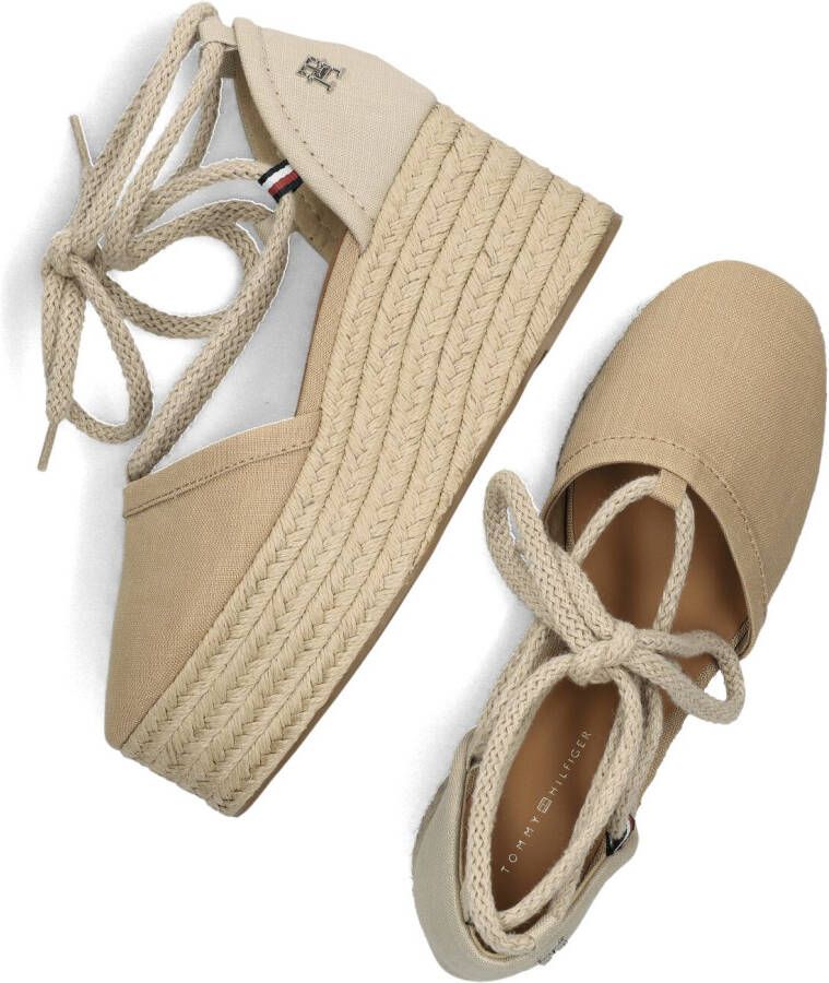 TOMMY HILFIGER Beige Espadrilles Closed Toe Flatform