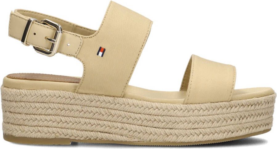 TOMMY HILFIGER Beige Espadrilles Mid Wedge Sandal