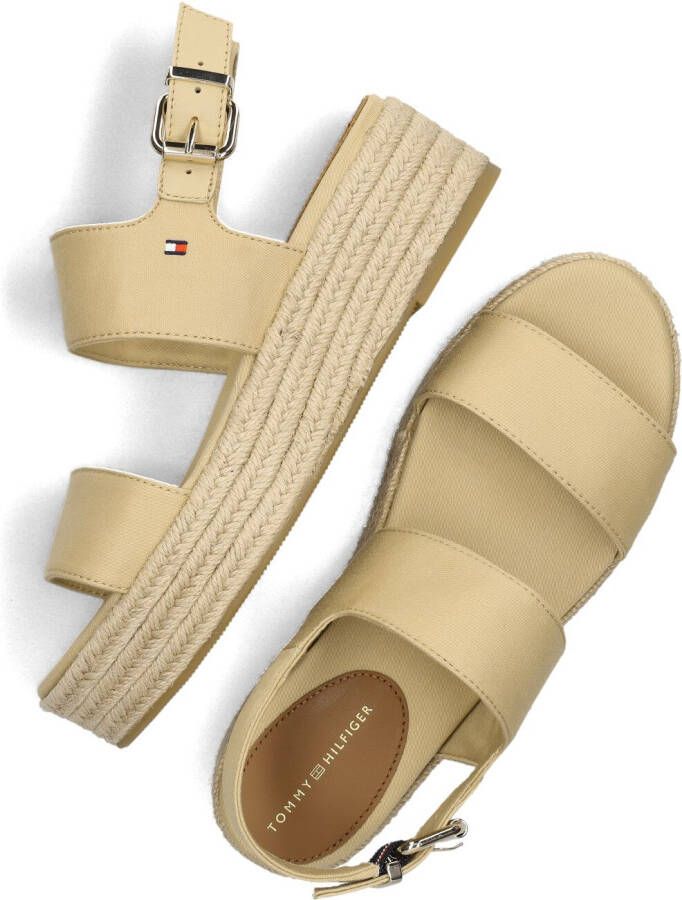 TOMMY HILFIGER Beige Espadrilles Mid Wedge Sandal