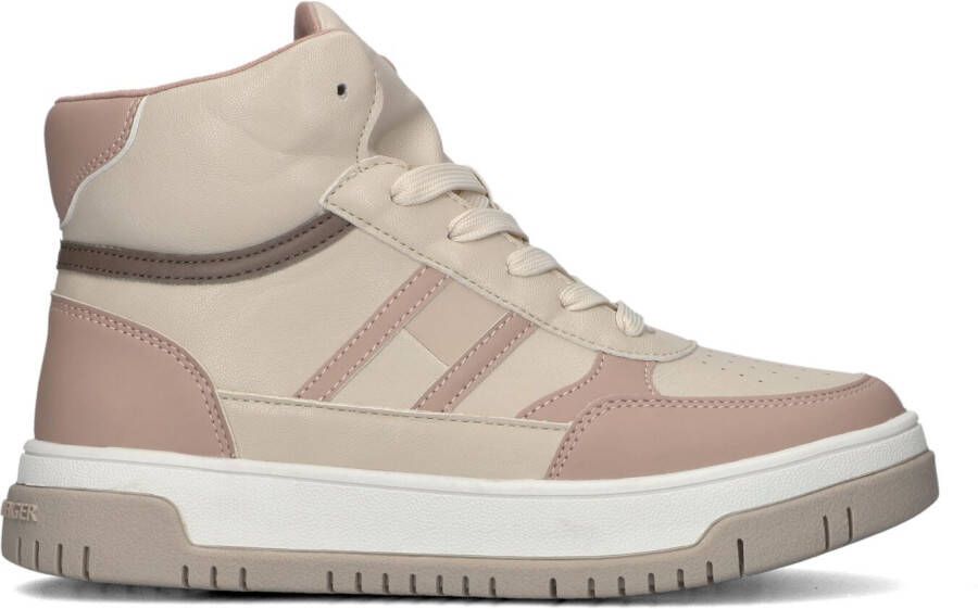 Tommy Hilfiger Beige Hoge Sneaker Flag High Top Lace-up