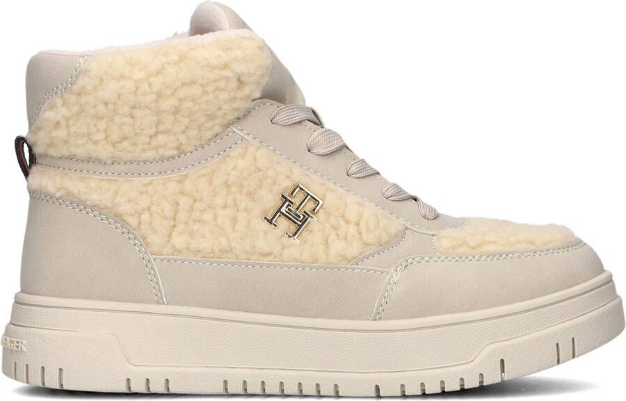 Tommy Hilfiger Beige Hoge Sneaker High Top Lace-up