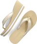 Tommy Hilfiger Strand Wig Slippers Wit Beige Goud Beige Dames - Thumbnail 6