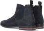 Tommy Hilfiger Blauwe Chelsea Boots Signature Hilfiger Suede Chelsea - Thumbnail 7