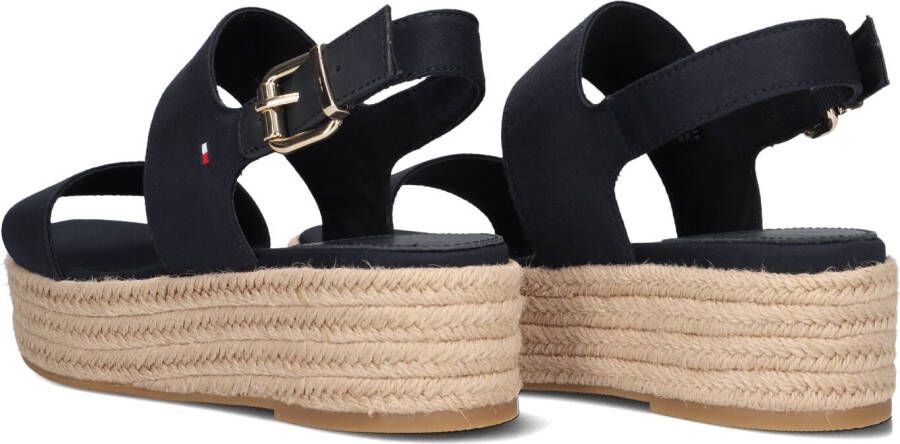 TOMMY HILFIGER Blauwe Espadrilles Mid Wedge Sandal