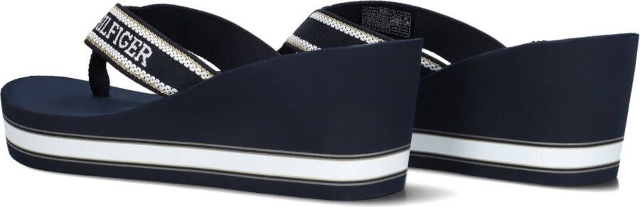 TOMMY HILFIGER Blauwe Slippers Hilfiger Wedge Beach