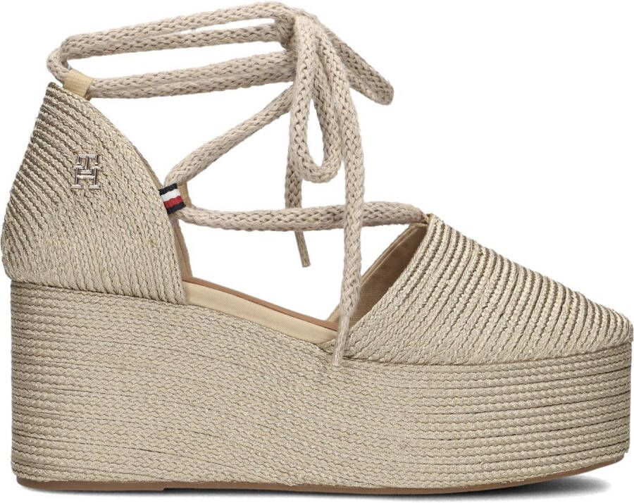 TOMMY HILFIGER Gouden Espadrilles Closed Toe Flatform