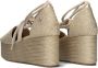 Tommy Hilfiger Gouden Sandalen voor Stijlvolle Zomer Beige Dames - Thumbnail 5