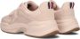 Runner Sneaker Elevated Chunky Runner Lage sneakers Leren Sneaker Dames Roze - Thumbnail 4