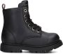 Tommy Hilfiger veterboots zwart Meisjes Polyester Effen 24 - Thumbnail 8