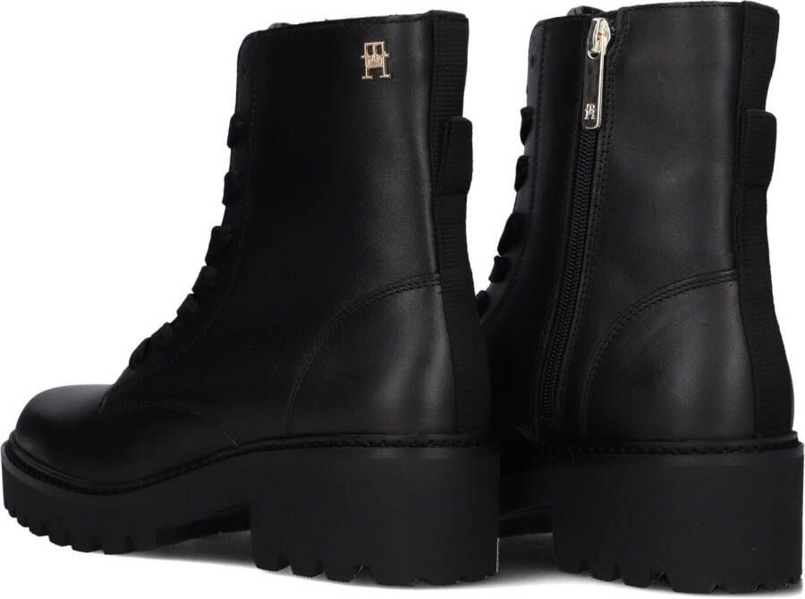 TOMMY HILFIGER Zwarte Boots Chic Mid Heell