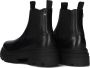 TOMMY HILFIGER Chelsea Boots Dames Combat Maat: 37 Materiaal: Leer Kleur: Zwart - Thumbnail 4