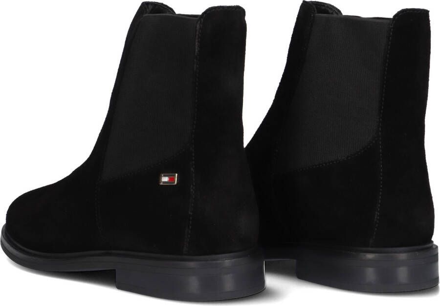 TOMMY HILFIGER Zwarte Boots Flag Low Chelsea