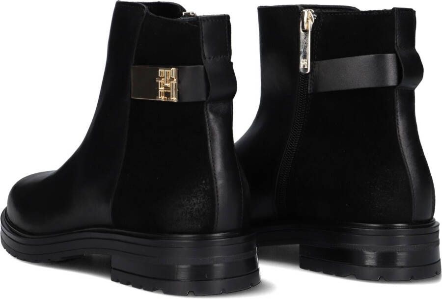 TOMMY HILFIGER Zwarte Boots Th Logo Chelsea