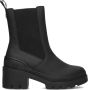 Tommy Hilfiger Rubberized Mid Heel Chelsea Laarzen Black Dames - Thumbnail 2