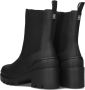 Tommy Hilfiger Rubberized Mid Heel Chelsea Laarzen Black Dames - Thumbnail 3