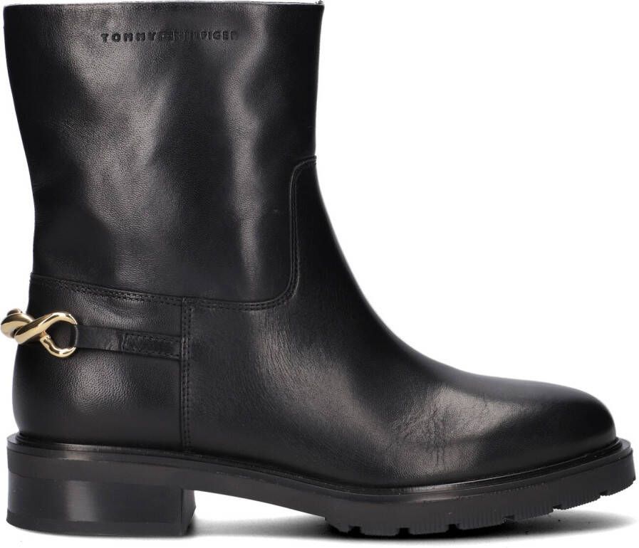 Tommy Hilfiger Zwarte Enkellaarsjes Tommy Twist Ankle Boot