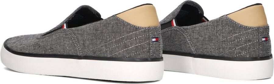 TOMMY HILFIGER Zwarte Instappers Hi Vulc Low Slipon Chambray