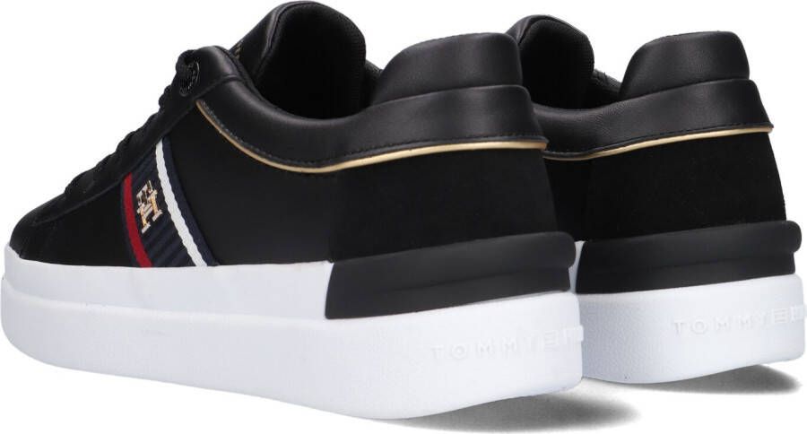 Tommy Hilfiger Zwarte Lage Sneakers Corp Webbing Court Sneaker