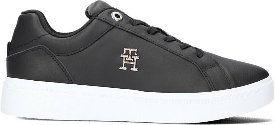 Tommy Hilfiger Zwarte Lage Sneakers Th Court