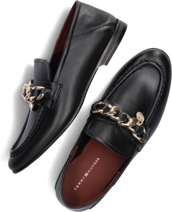 TOMMY HILFIGER Zwarte Loafers Chain Loafer