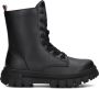 Tommy Hilfiger chunky veterboots zwart Meisjes Imitatieleer 31 - Thumbnail 4