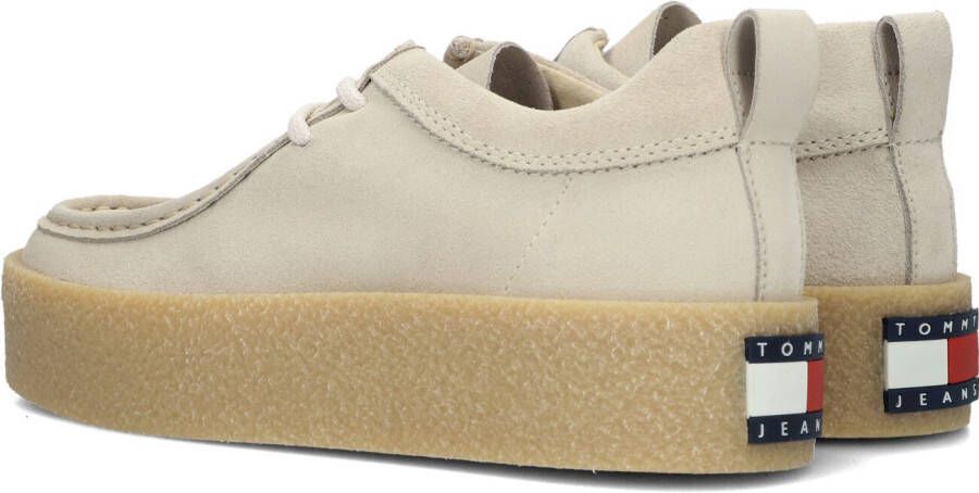 Tommy Jeans Beige Veterschoenen Suede Sh