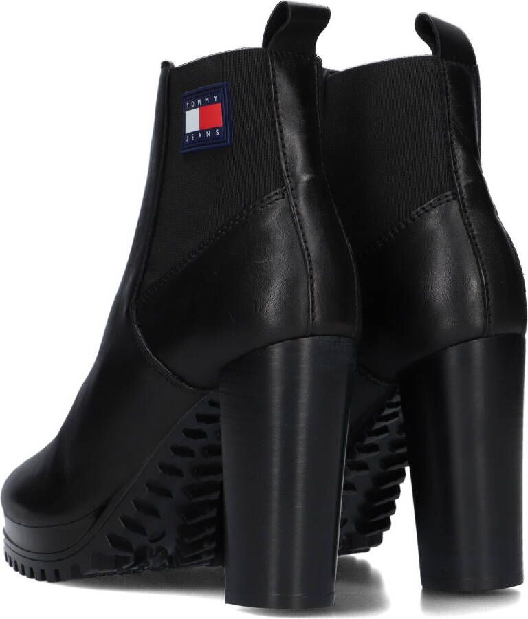 TOMMY JEANS Zwarte Enkellaarsjes Tjw New Ess High Heel Boot