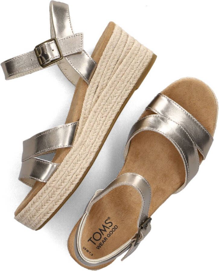 TOMS Gouden Sandalen Audrey Met