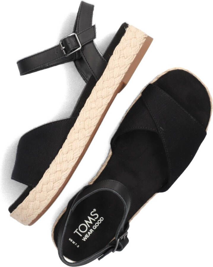 TOMS Zwarte Sandalen Abby