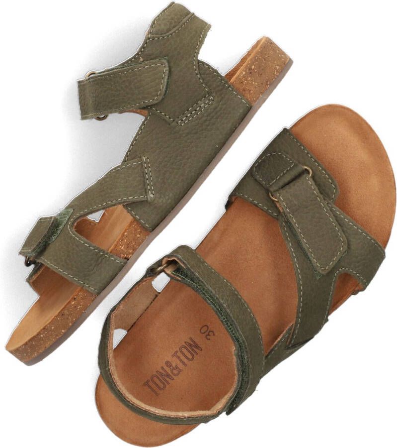 TON & TON Groene Sandalen Neo