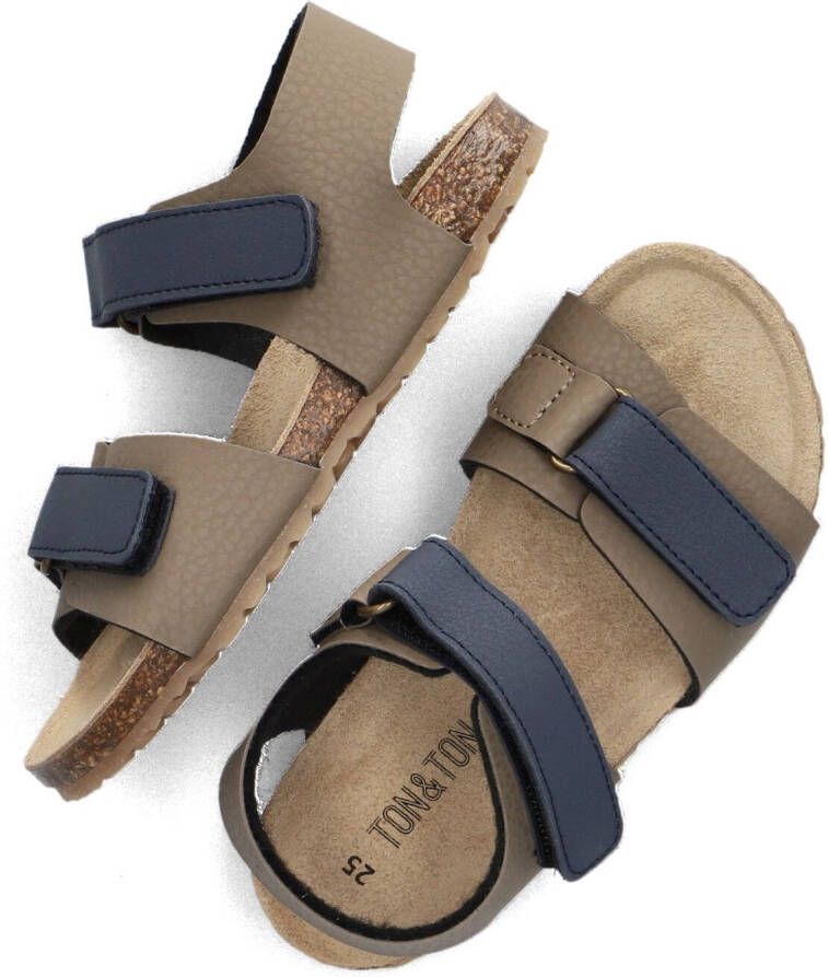 TON & TON Taupe Sandalen Denniz