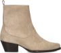 Toral Beige Suède Enkellaarzen Cameron Beige Dames - Thumbnail 3