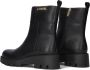 Twinset Zwarte Enkelboots met Goud Embleem Black Dames - Thumbnail 4