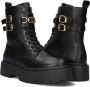 TWINSET MILANO Veterboots Dames 242tcp062 Maat: 39 Materiaal: Leer Kleur: Zwart - Thumbnail 6