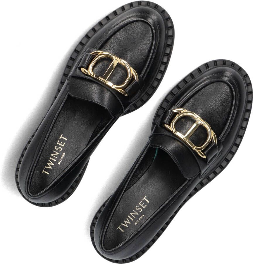 TWINSET MILANO Zwarte Loafers 242tcp030