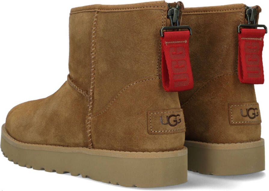 UGG Camel Vachtlaarzen W Classic Mini Logo Zip